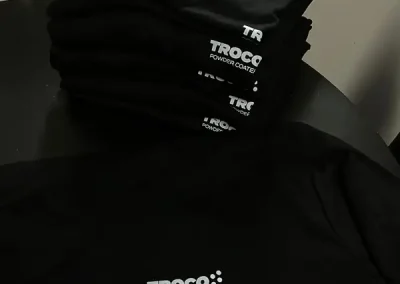 Troco Powder Coaters branded shirts