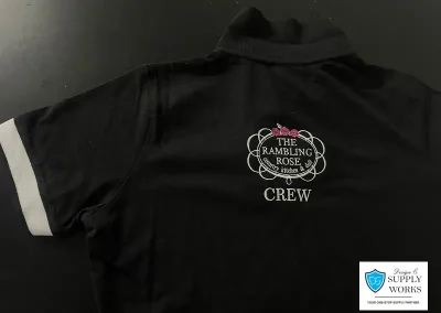 The Rambling Rose branded shirts