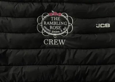 The Rambling Rose branded puffer jackets